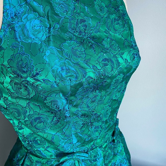 💚SOLD💚Vintage 1955-1963 Union label satin cocktail dress - Picture 6 of 14